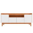 Rack Para Sala Tv Até 60 Pol. 4 Portas 1 Nicho Adria C14 Bran