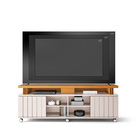 Rack Para Sala bancada de tv 70 Pol 180cm Sora 1.8 Off White/