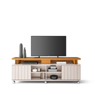 Rack Para Sala bancada de tv 70 Pol 180cm Sora 1.8 Off White/