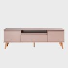 Rack Para Tv 180cm Retro Mdf Rosa Dallas - On Móveis