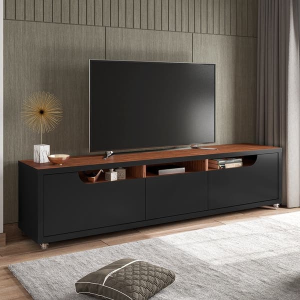 Tv 217 Inch Rack Para Tv 217 Pequim Preto Dakota | Leroy Merlin