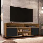 Rack Para Tv 2 Portas Com Rodízios Reno Freijó/preto Velluto