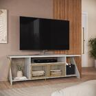 Rack Para Tv 2 Portas Destaque P1033 Arenas Dourado Mdp Meta