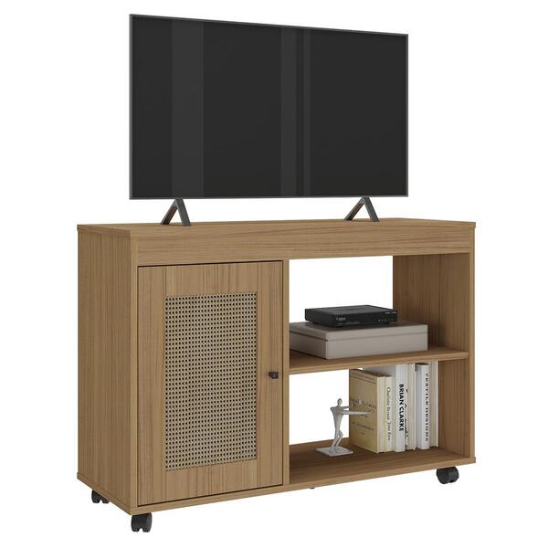 Rack Para Tv 42 Pol 1p 91 Cm Com Rodízios Arly