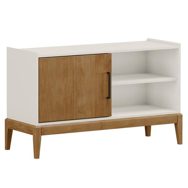 Rack Para Tv 42 Pol Em Mdf/madeira Maciça 2918 Milao Fnt