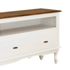 Rack Para Tv 45 Polegadas Com Nicho, 2 Gavetas E Pés Luiz Xv