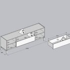 Rack Para Tv 50 Polegadas 100% Madeira Maciça 2 Portas 1 Gave