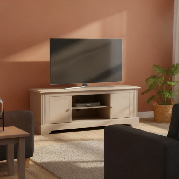 Rack Para Tv 50 Polegadas Colonial Tampo De Madeira Maciça Es