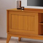 Rack Para Tv 50 Polegadas Com Porta Deslizante Aruba Cedro