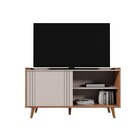 Rack Para Tv 50 Polegadas New Austin Grigio Fosco / Cinamomo