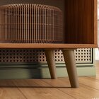 Rack Para Tv 50 Polegadas New Austin Grigio Fosco / Cinamomo