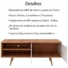 Rack Para Tv 55 Pol 160 Cm 2 Portas R1482 Tecno Mobili