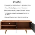 Rack Para Tv 55 Pol 160 Cm 2 Portas R1482 Tecno Mobili