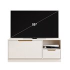 Rack Para Tv 55 Polegadas 100% Mdf Modular Off White