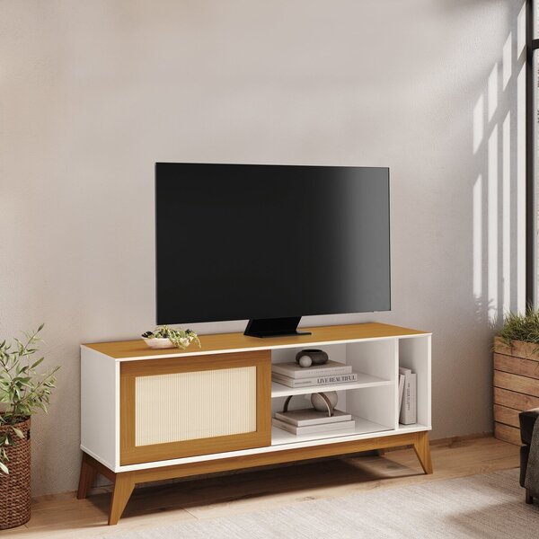 Rack Para Tv 55 Polegadas Com Acabamento Em Tela Rathan Cayma