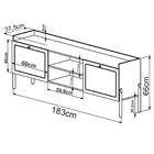 Rack Para Tv 65 Pol 183 Cm Pes Madeira 27930 Oslo Artesano