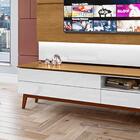 Rack Para TV 65 Polegadas 826 Branco Nature Tebar