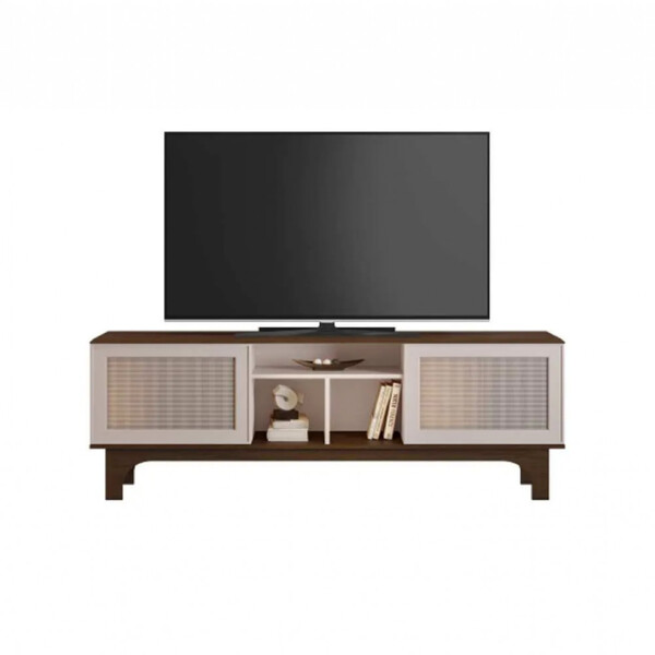 Rack Para Tv 65 Polegadas Tampo Chanfrado Frescor Pés Mdf Usi