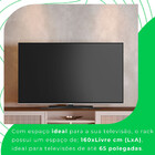 Rack Para Tv 65 Polegadas Tampo Chanfrado Frescor Pés Mdf Usi