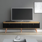 Rack Para Tv 70 Polegadas Memphis 3 Portas 1 Prateleira Carva