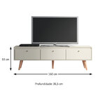 Rack Para Tv 70 Polegadas Memphis 3 Portas 1 Prateleira Champ