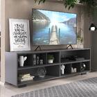 Rack Para Tv 75" Com Nichos E Pés Jazz Multimóveis Mp1023 Gra