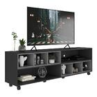 Rack Para Tv 75" Com Nichos E Rodízios Jazz Multimóveis Mp102
