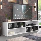 Rack Para Tv 75" Com Nichos Jazz Multimóveis Mp1019 Branco/pr