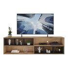 Rack Para Tv 75" Com Nichos Jazz Multimóveis Mp1019 Rustic/pr