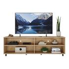 Rack Para Tv 75" Com Rodízios Jazz Multimóveis Mp1015 Rustic