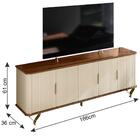 Rack Para Tv 75 Pol. 166cm Metta M20 Palisandro/off White - M