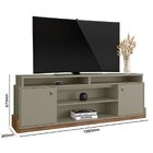 Rack Para Tv 75 Polegadas 67,3cm X 188cm Montana Grigio Fosco
