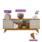 Rack Para Tv 75 Polegadas Colorado Nature Off White Linea Bra