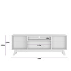 Rack Para Tv 75 Polegadas Colorado Nature Off White Linea Bra