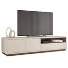 Rack Para Tv 75 Polegadas Com 2 Gavetas Viena Off White/nogue