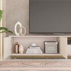 Rack Para Tv 75 Polegadas Isis 2 Portas 2 Gavetas Mel/off Whi