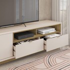 Rack Para Tv 75 Polegadas Isis 2 Portas 2 Gavetas Mel/off Whi