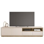 Rack Para Tv 75 Polegadas Isis 2 Portas 2 Gavetas Mel/off Whi