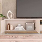 Rack Para Tv 75 Polegadas Isis 2 Portas 2 Gavetas Mel/off Whi