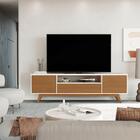 Rack Para Tv 75 Polegadas Sala De Estar Nature