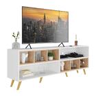 Rack Para Tv 75" Retrô Com Nichos Jazz Multimóveis Mp1022 Bra