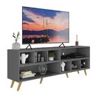 Rack Para Tv 75" Retrô Com Nichos Jazz Multimóveis Mp1022 Gra