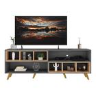Rack Para Tv 75" Retrô Com Nichos Jazz Multimóveis Mp1022 Gra