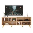 Rack Para Tv 75" Retrô Com Nichos Jazz Multimóveis Mp1022 Rus