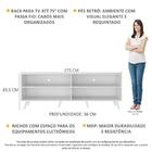 Rack Para Tv 75" Retrô Jazz Multimóveis Mp1017 Branco
