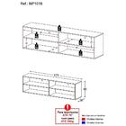 Rack Para Tv 75" Suspenso Jazz Multimóveis Mp1016 Rustic
