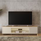 Rack Para Tv 84 Polegadas Com Led Santorini Tauari/off White