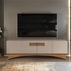 Rack Para Tv Adão 4 Portas Amarula Carvalho