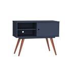 Rack Para Tv Até 32 Polegadas 1 Porta 2 Nichos Retrô 60  Azul