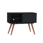 Rack Para Tv Até 32 Polegadas 1 Porta 2 Nichos Retrô 60 Pés E